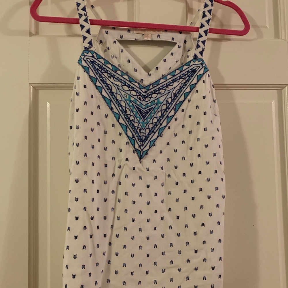 Embroidered tank top